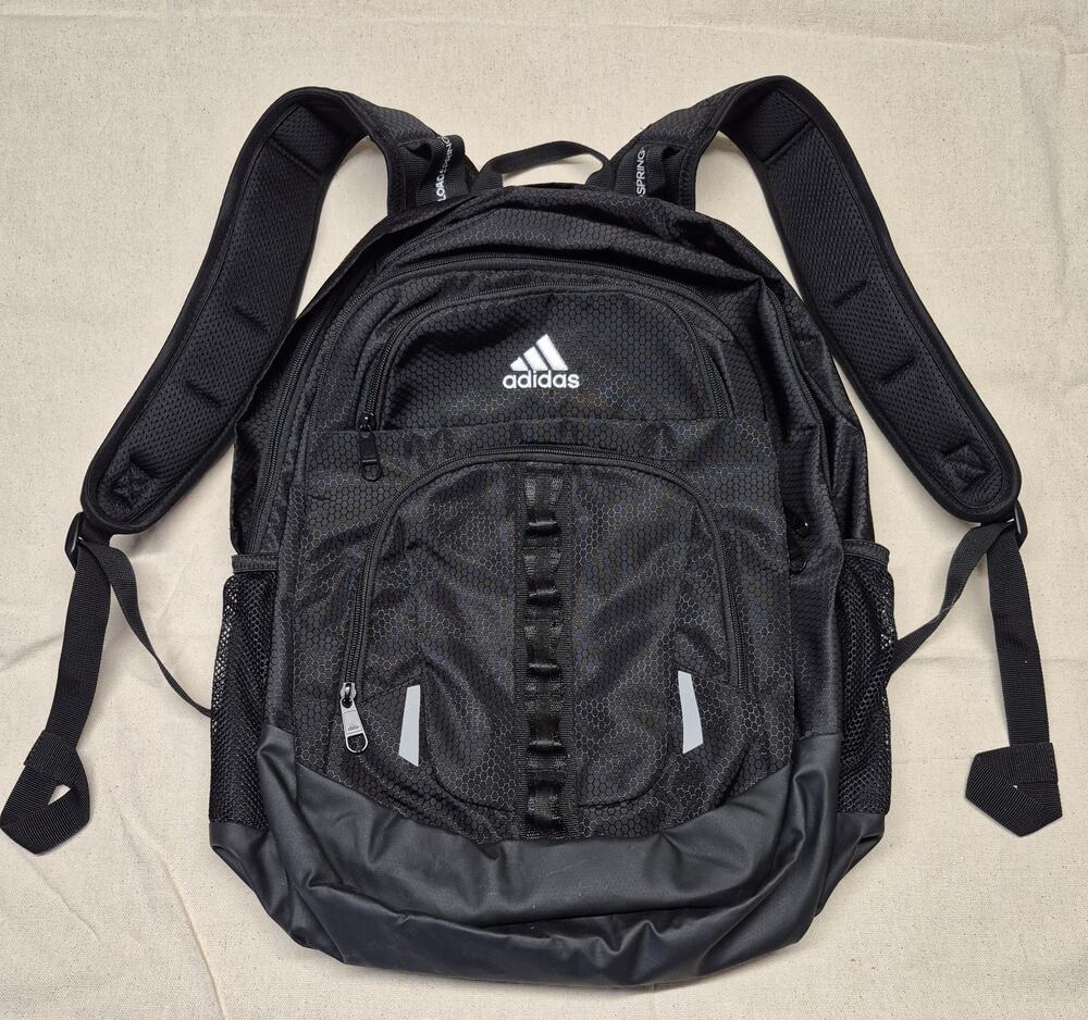 Adidas Load Spring Backpack Black Laptop Travel School Work Tons of Pockets